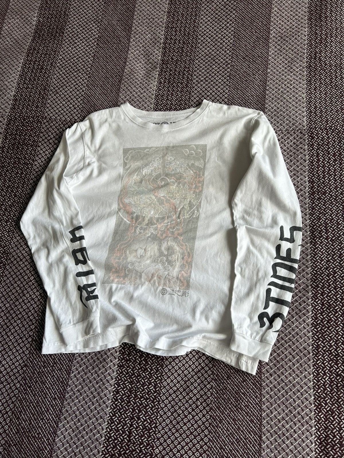 Japanese Brand × Vintage Vintage Japanese Style Long Sleeve Shirt Y2K Crazy Size M Size US M / EU 48-50 / 2 - 11 Thumbnail
