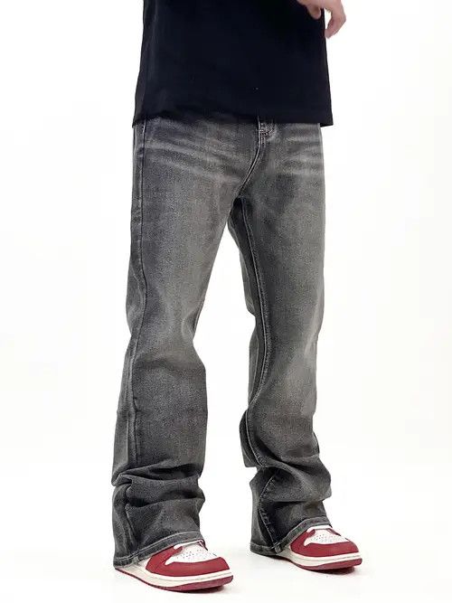 VIBE washed faded skate flared jeans Size US 28 / EU 44 - 4 Thumbnail