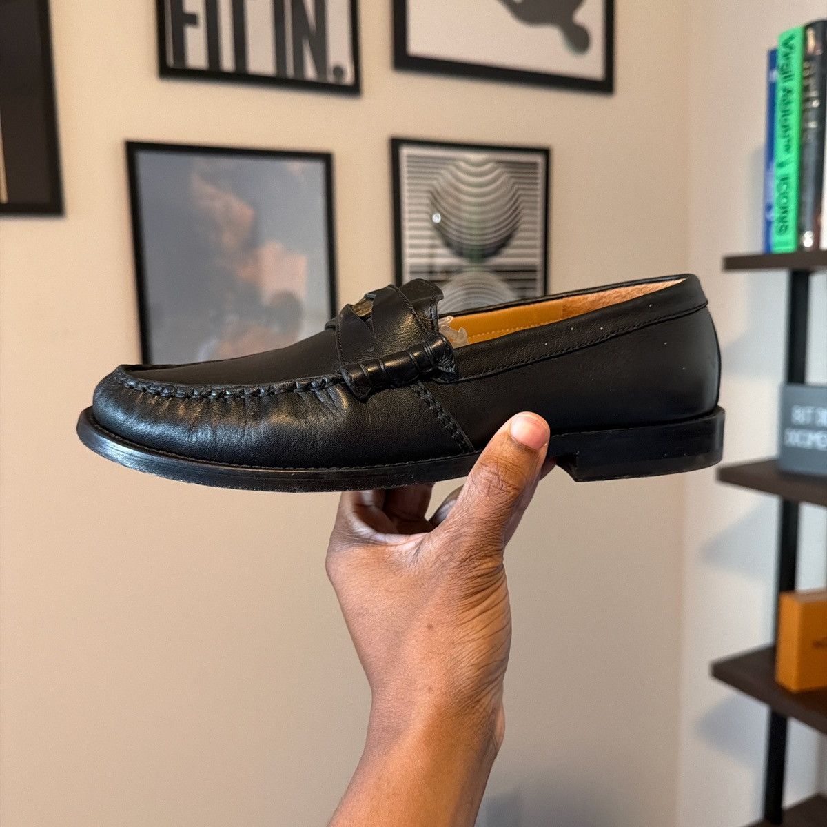 Rhude Rhude Black Penny Loafer w/ Custom Rhude coin Size US 8 / EU 41 - 2 Thumbnail