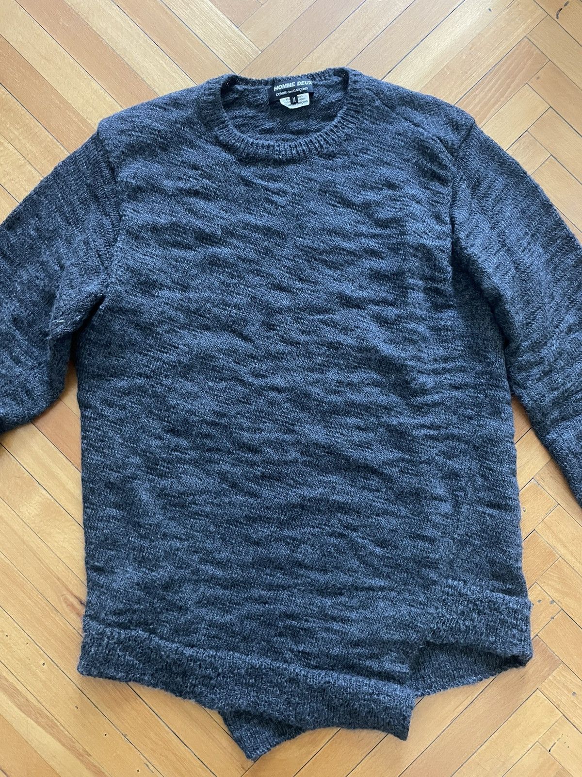 Comme des Garcons × Comme des Garcons Homme Deux × Comme des Garcons Homme Plus Comme des Garcons asymmetric wool knitwear Size US M / EU 48-50 / 2 - 2 Thumbnail