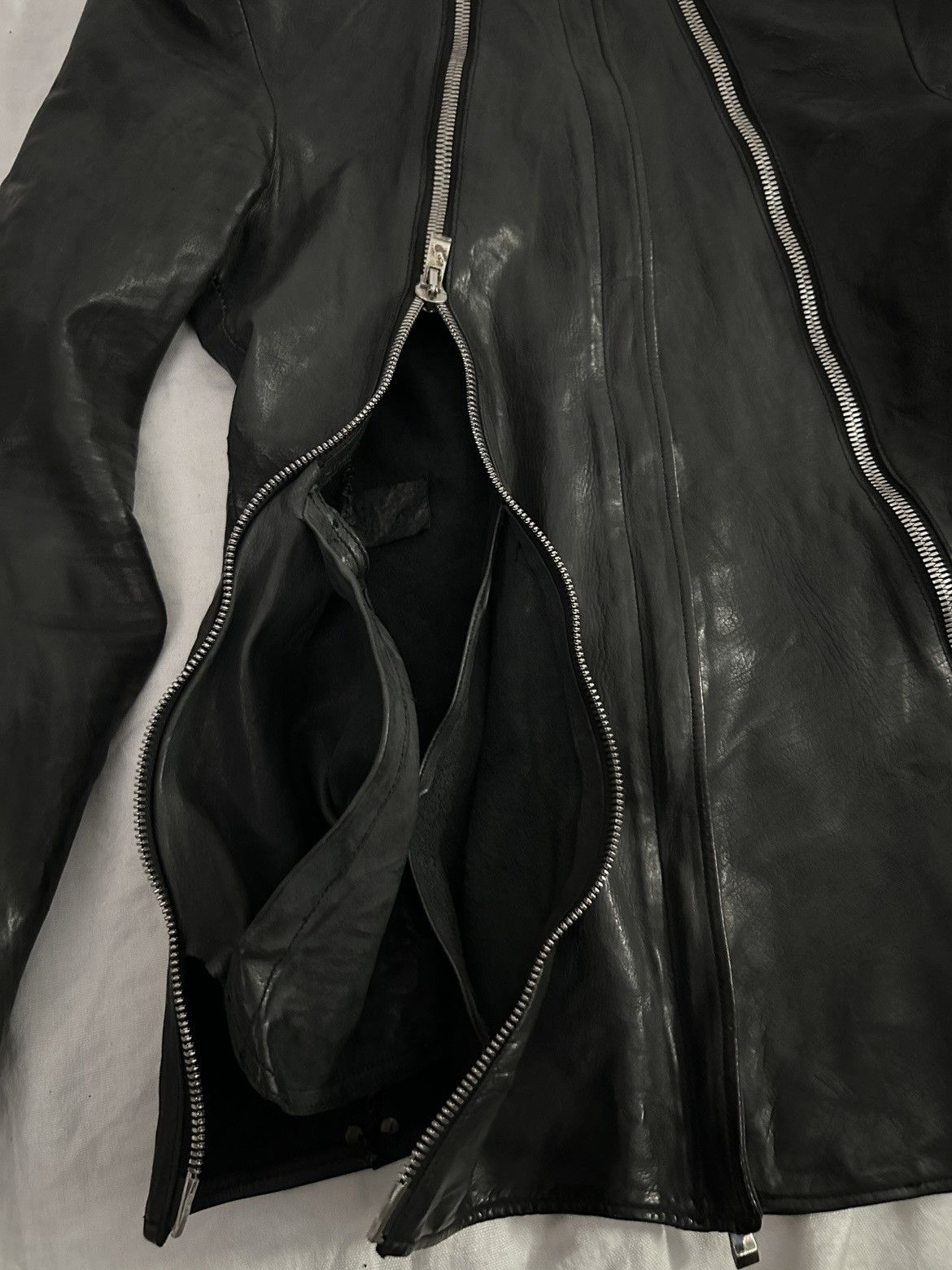 Incarnation Incarnation Zipper Sleeve Leather Jacket Size US S / EU 44-46 / 1 - 22 Thumbnail