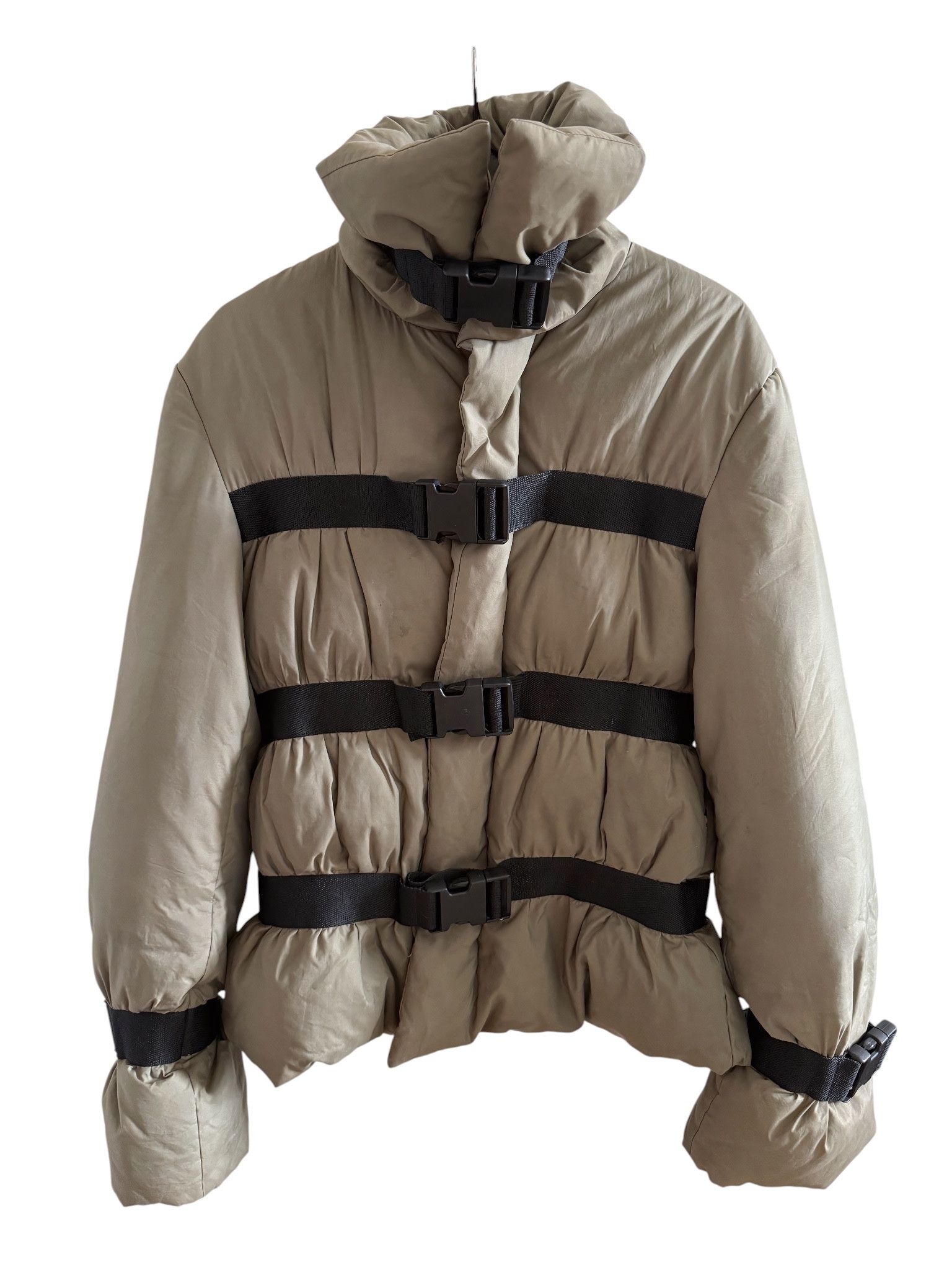 Jean Paul Gaultier F/W 2003 RUNWAY BONDAGE GOOSE DOWN JACKET Size M / US 6-8 / IT 42-44 - 3 Thumbnail