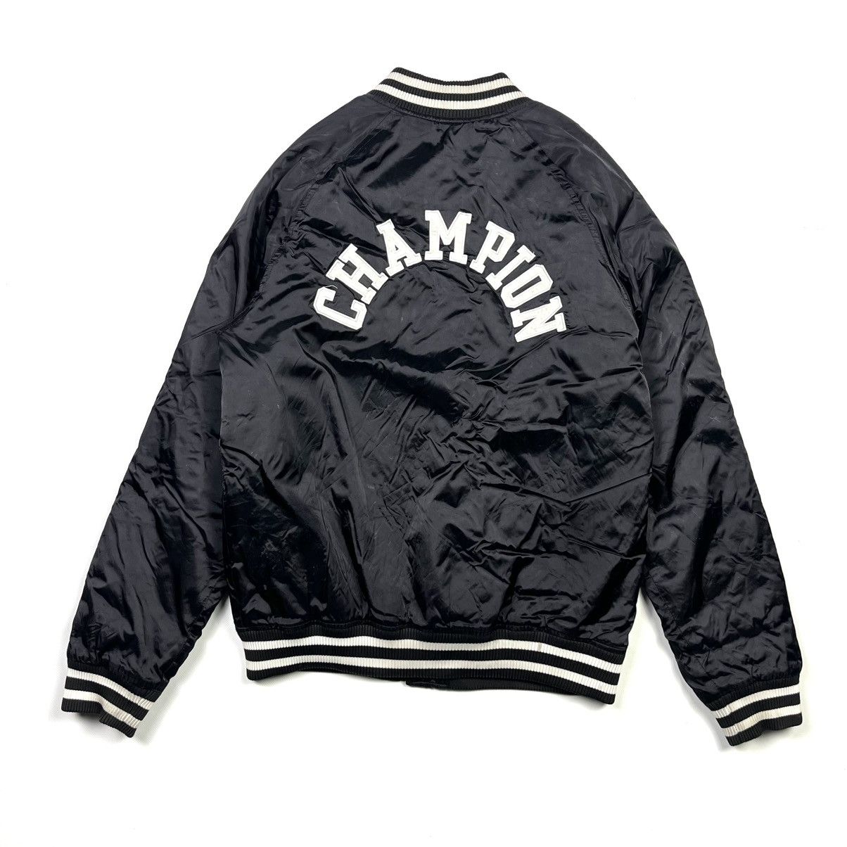 Champion × Vintage Champion Bomber American Style Vintage Streetwear Black Size US M / EU 48-50 / 2 - 7 Thumbnail