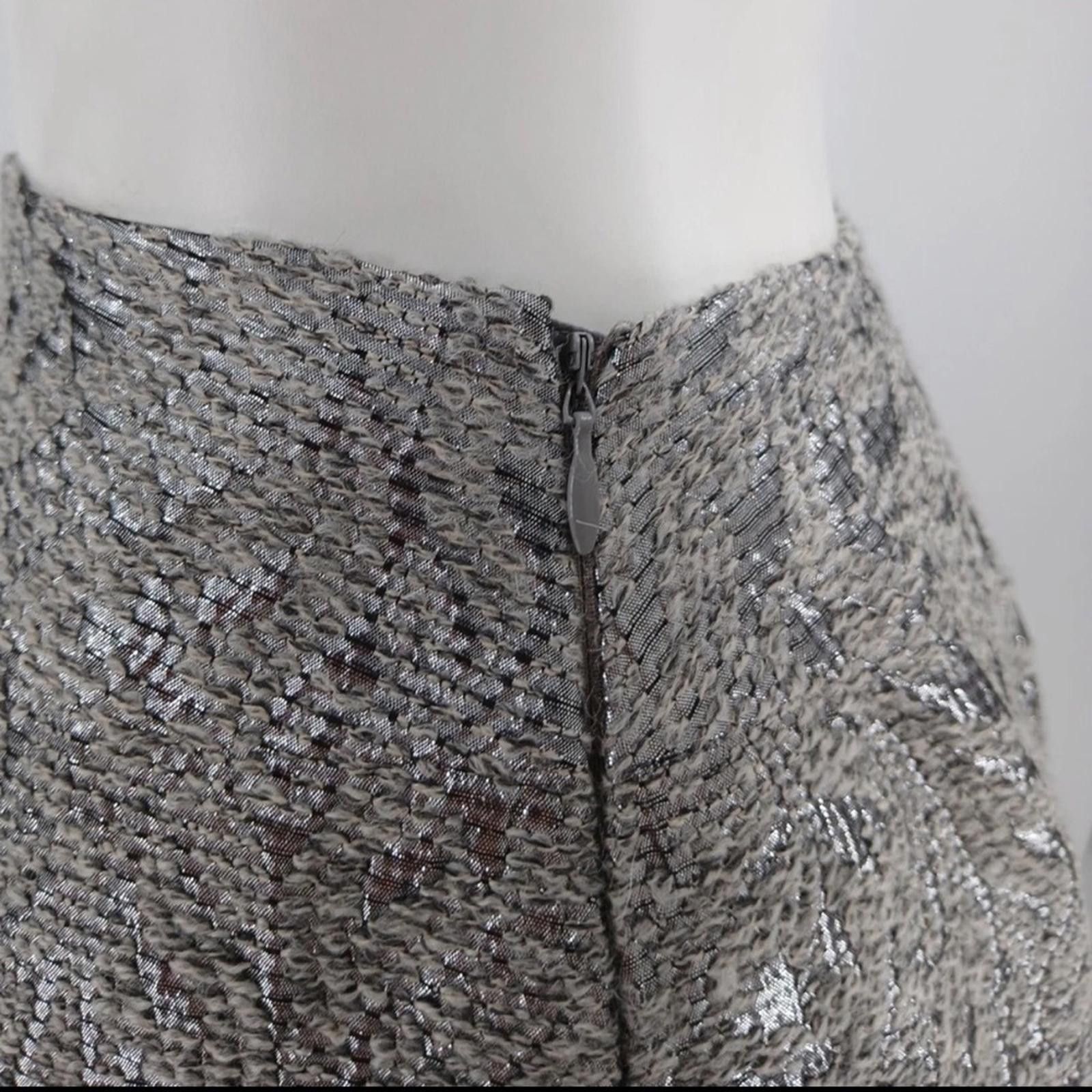 Other Lafayette 148 Sz 2 Skirt Alpaca Wool NEW Metallic Pencil Size 26" / US 2 / IT 38 - 6 Thumbnail