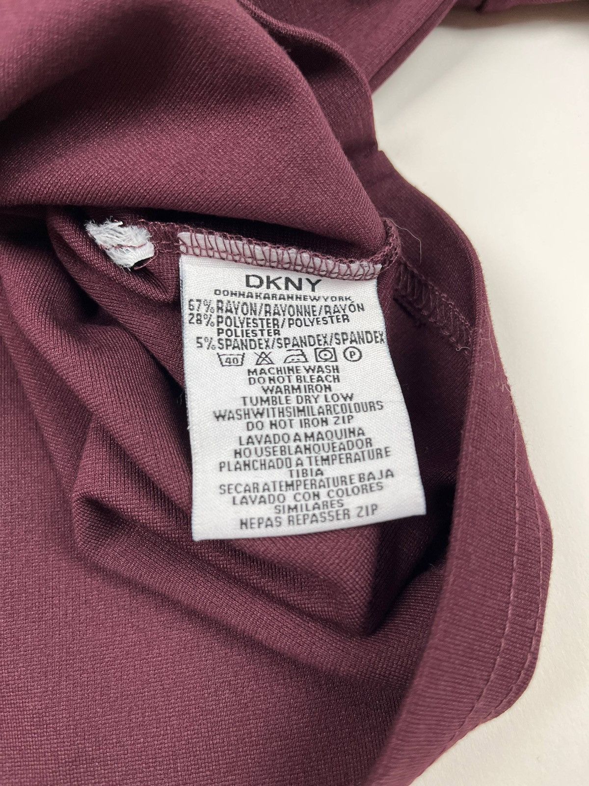 DKNY DKNY Sport Burgundy Quarter Zip Polo Shirt Stretch GolfPolo Size US M / EU 48-50 / 2 - 5 Thumbnail