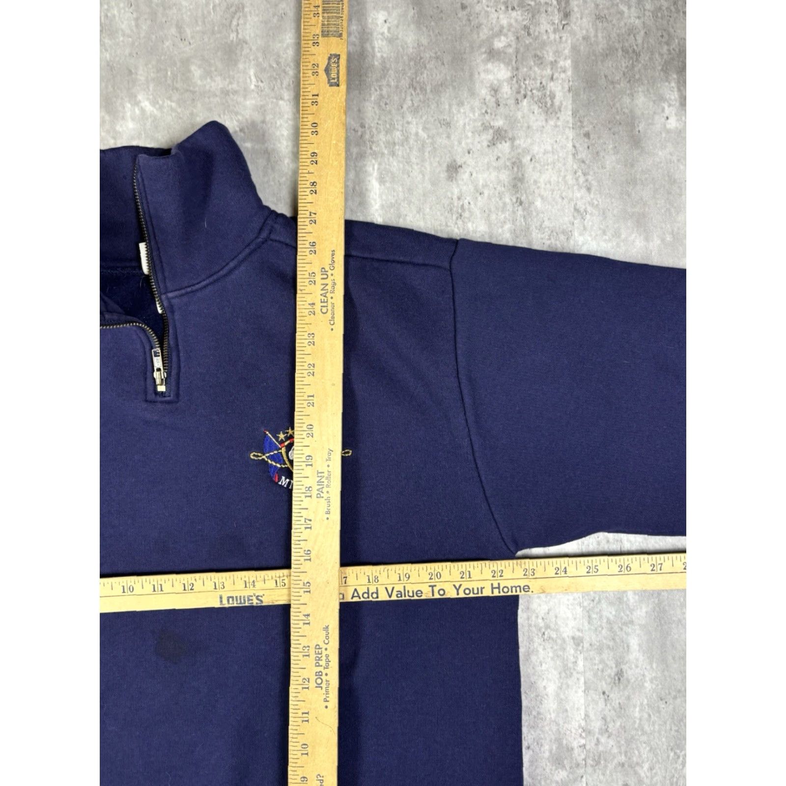 Disney VINTAGE Mickey Mouse Cruise Disney Sweatshirt L Blue Cotton Knit Logo 90s Full Zip Pullover Mens Disney Sweatshirt Size US L / EU 52-54 / 3 - 5 Thumbnail