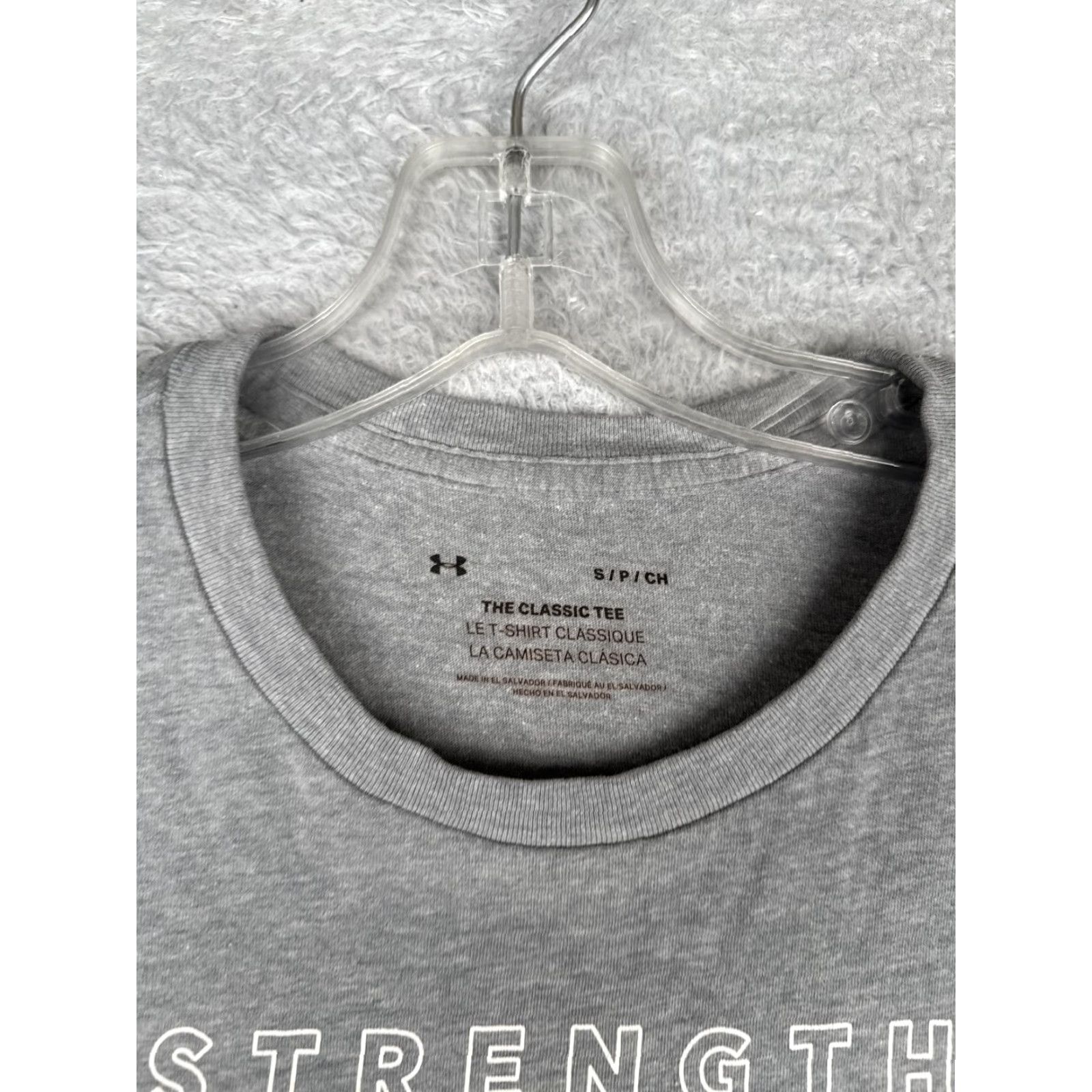 Under Armour Under Armour Shirt Womens Small Gray Strength Dignity Graphic Tee Athletic Size S / US 4 / IT 40 - 7 Thumbnail