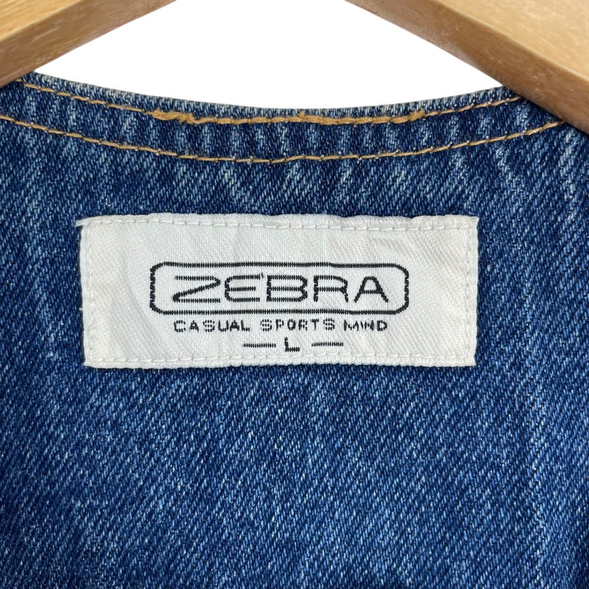 Japanese Brand Vintage Zebra Denim Jeans Tactical Vest Size US L / EU 52-54 / 3 - 7 Thumbnail