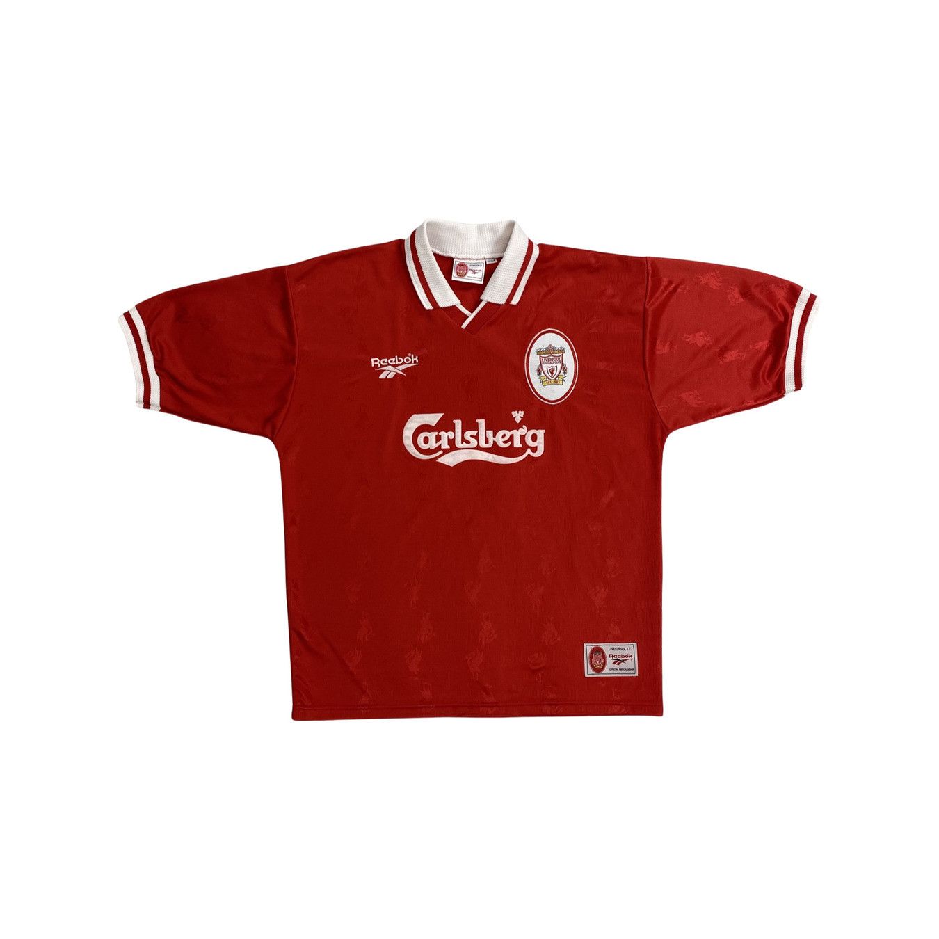 image of Reebok Liverpool Fc Redknapp Vintage Jersey (1996-98) – Xl, Men's