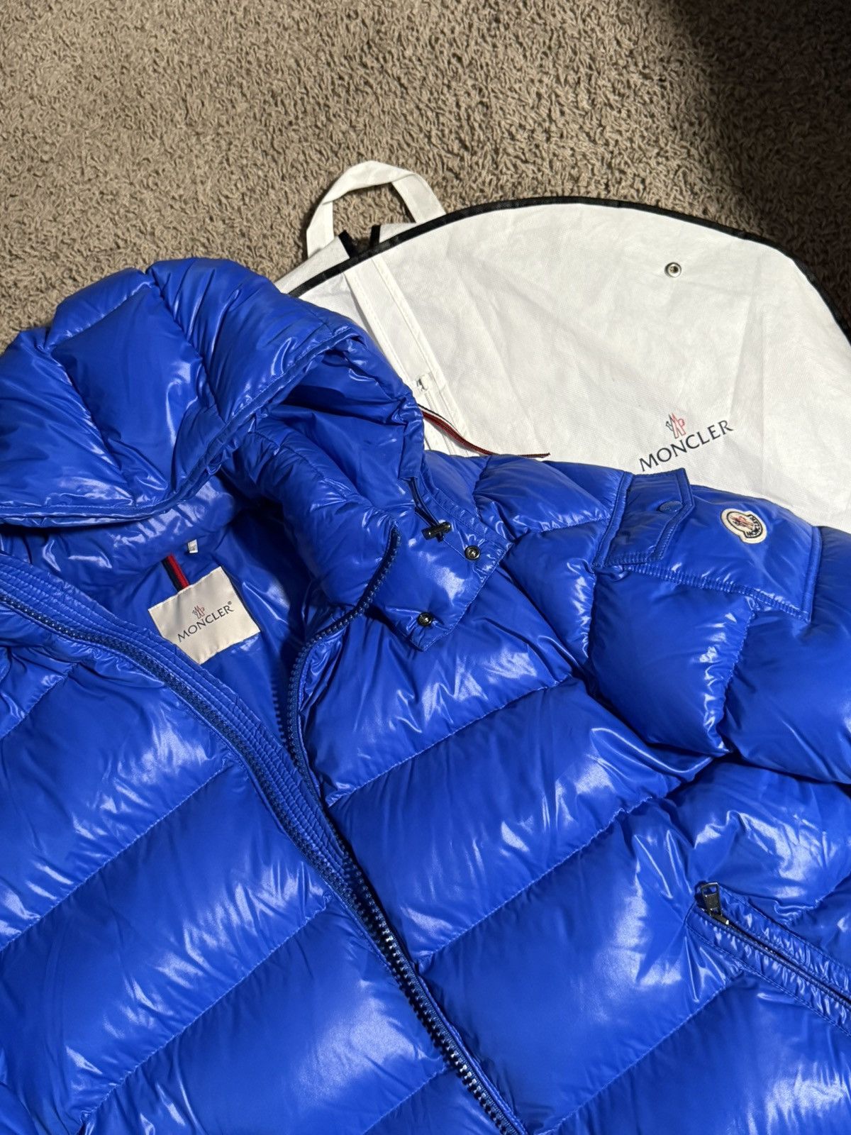 Moncler Moncler Maya Short Down Jacket – Royal Blue Size US XL / EU 56 / 4 - 4 Thumbnail
