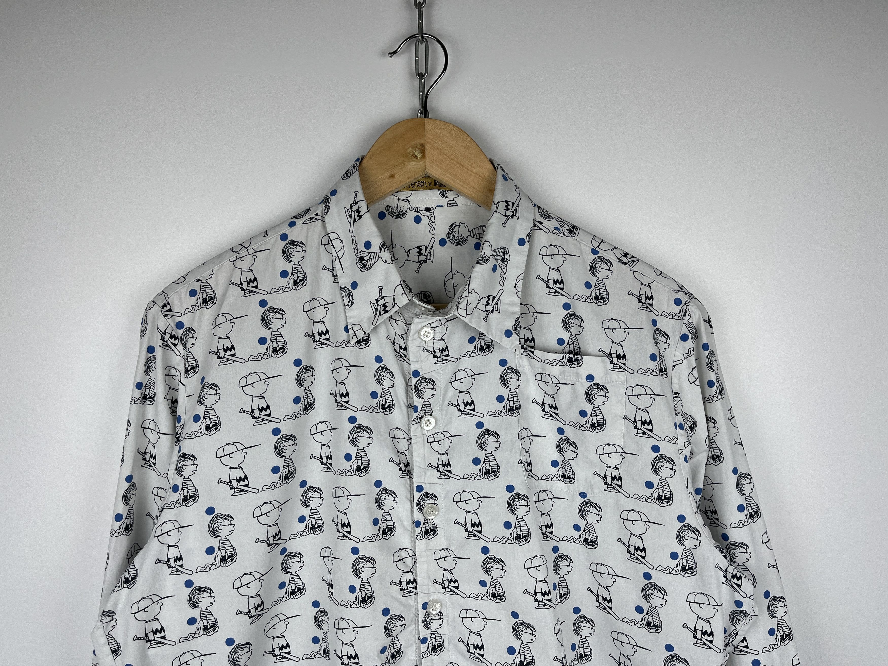 Peanuts Peter Jensen x Peanuts Long Sleeve Shirt Size fits to M Size US M / EU 48-50 / 2 - 4 Thumbnail