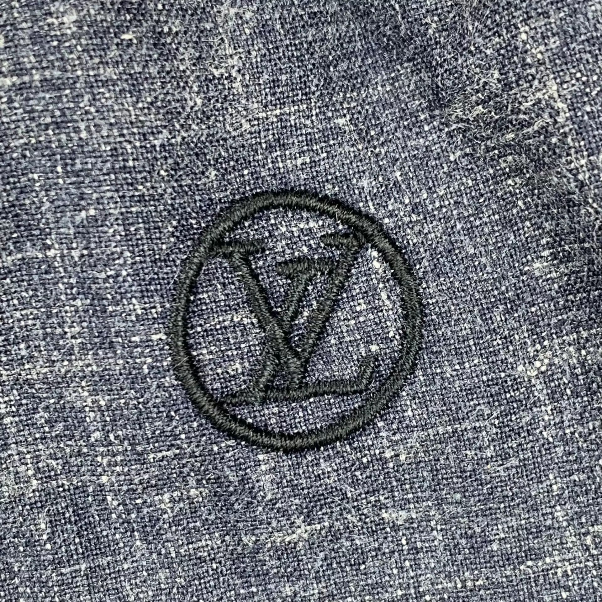 Louis Vuitton LV Blue Linen Chino Pants Size US 38 / EU 54 - 4 Thumbnail