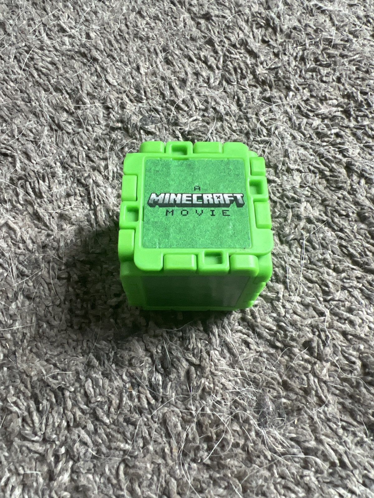 Warner Bros 2025 McDonald’s A Minecraft Movie Grass Block Toy Size ONE SIZE - 1 Thumbnail