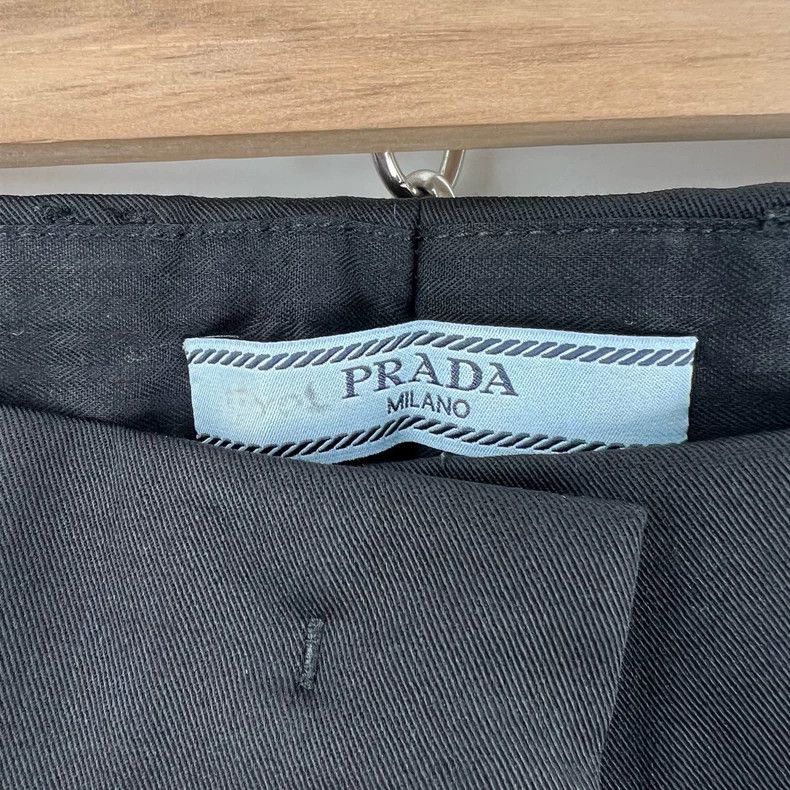 Prada Prada Black straight slim suit pants 2505-Nextarrow Size US 38 / EU 54 - 3 Thumbnail