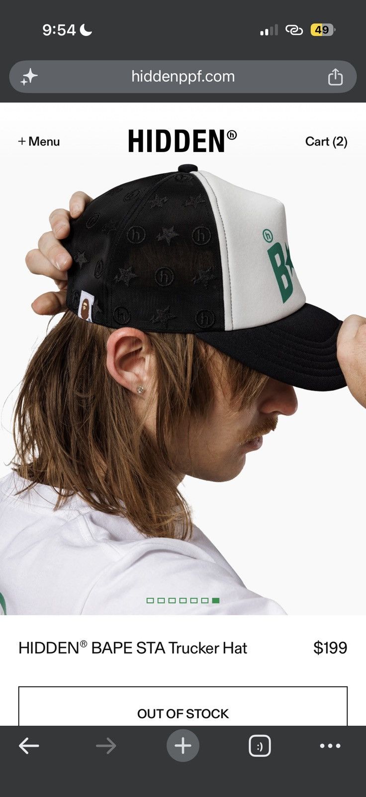 Bape BAPE X HIDDEN BAPE STA MESH CAP Size ONE SIZE - 14 Thumbnail