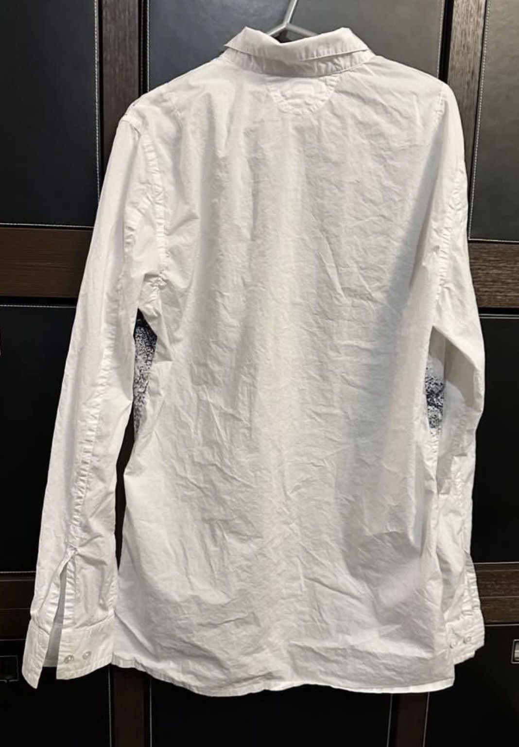 Helmut Lang Vintage Helmut Lang white shirt, with Raw printed pattern, Size US M / EU 48-50 / 2 - 4 Thumbnail