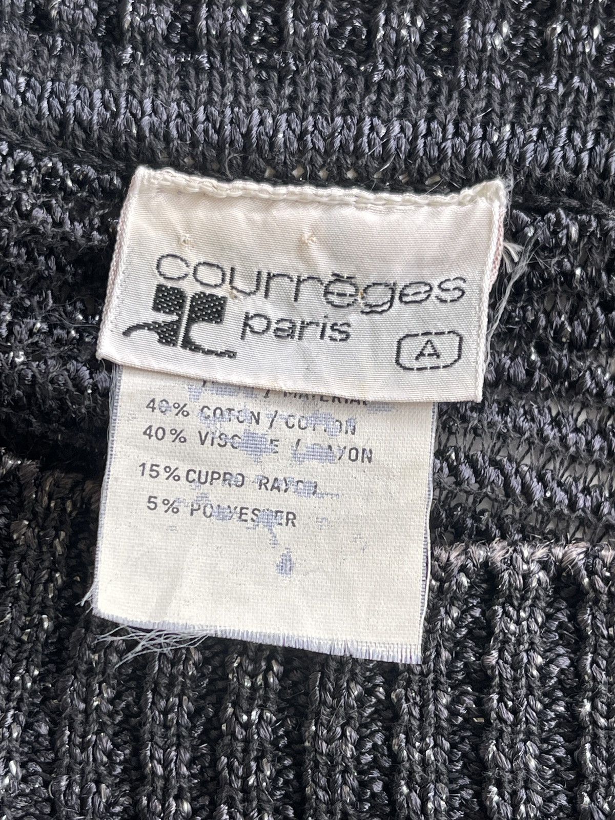 Courreges Vintage Courreges Rayon Abstract Knitted Sweater Size L / US 10 / IT 46 - 5 Thumbnail