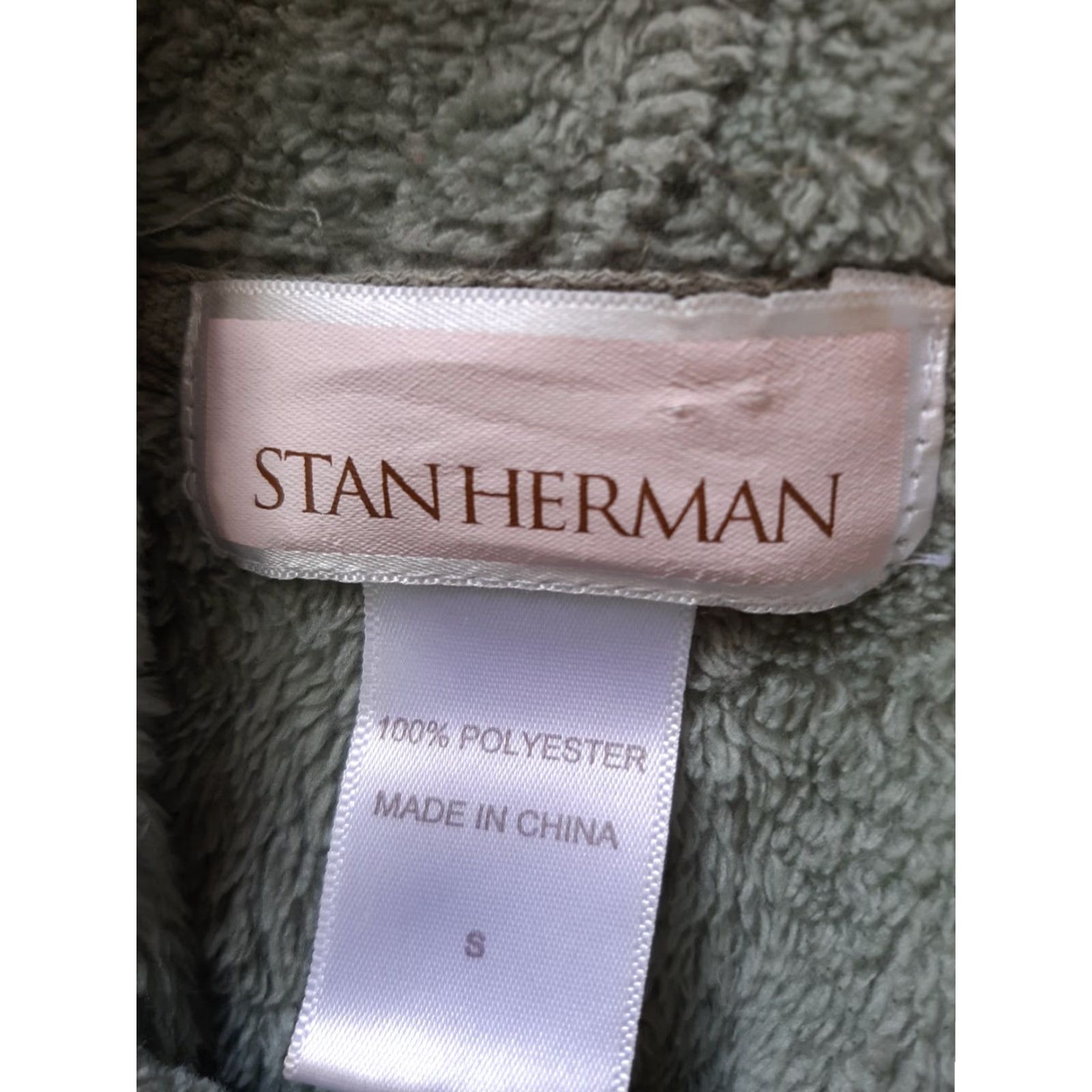 Vintage VINTAGE Stan Herman Hoodie Full Zip Womens Small S Green Long Sleeve Hooded Soft Pockets Size S / US 4 / IT 40 - 2 Thumbnail