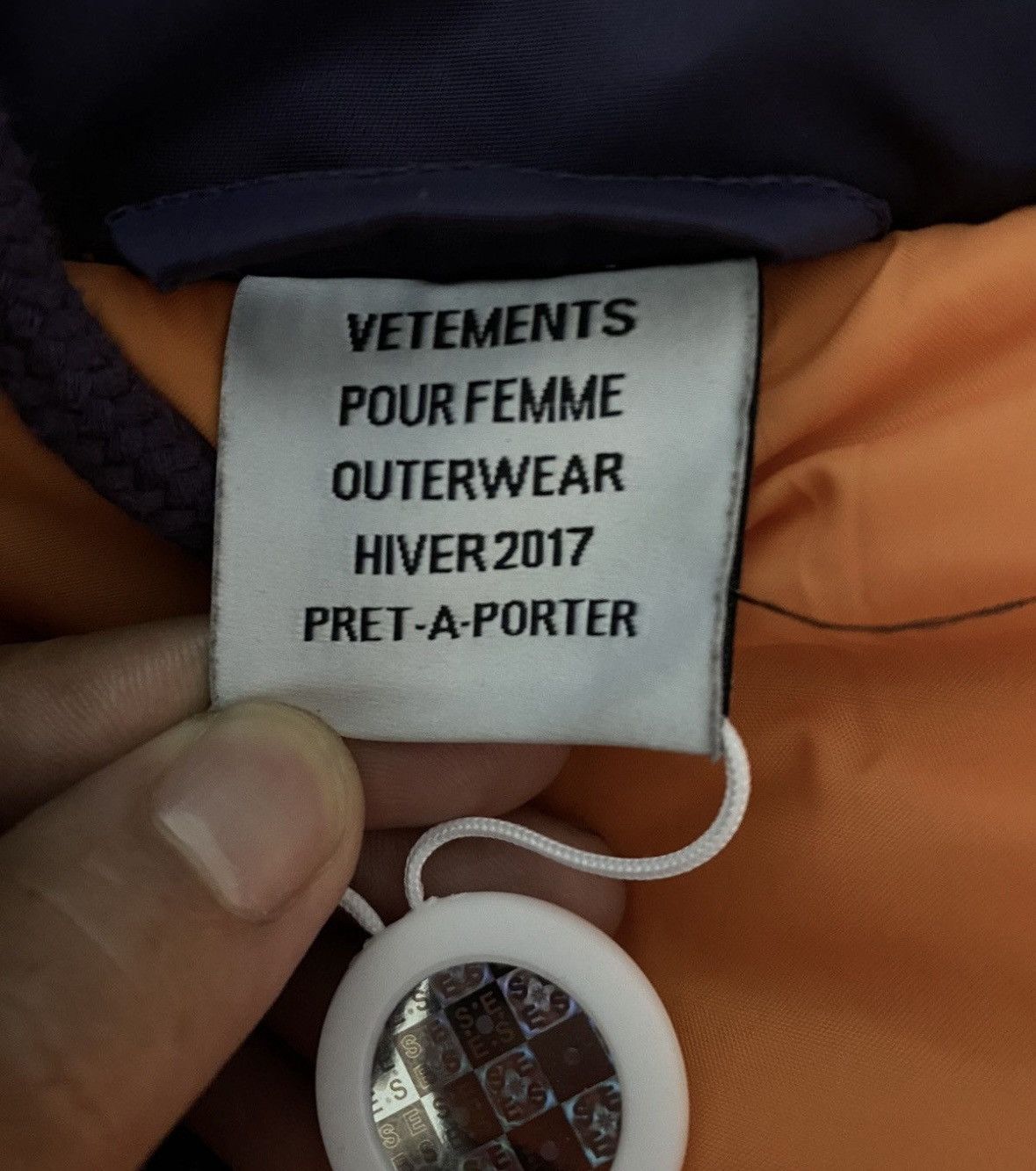 Vetements Vetements Total Fucking Darkness Bomber Purple Cropped - S Size US S / EU 44-46 / 1 - 7 Thumbnail