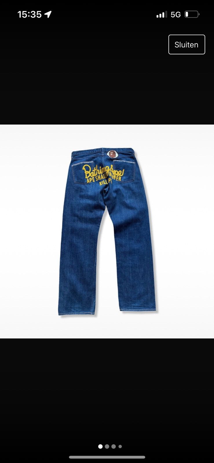 Bape Bape jeans oh Size US 36 / EU 52 - 1 Thumbnail