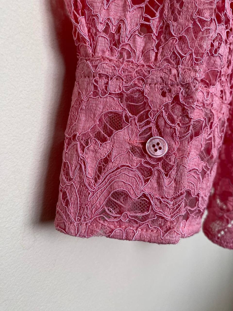 Valentino RRP 2900$ VALENTINO GARAVANI 2021 Long-Sleeve Lace Shirt Size L / US 10 / IT 46 - 10 Thumbnail