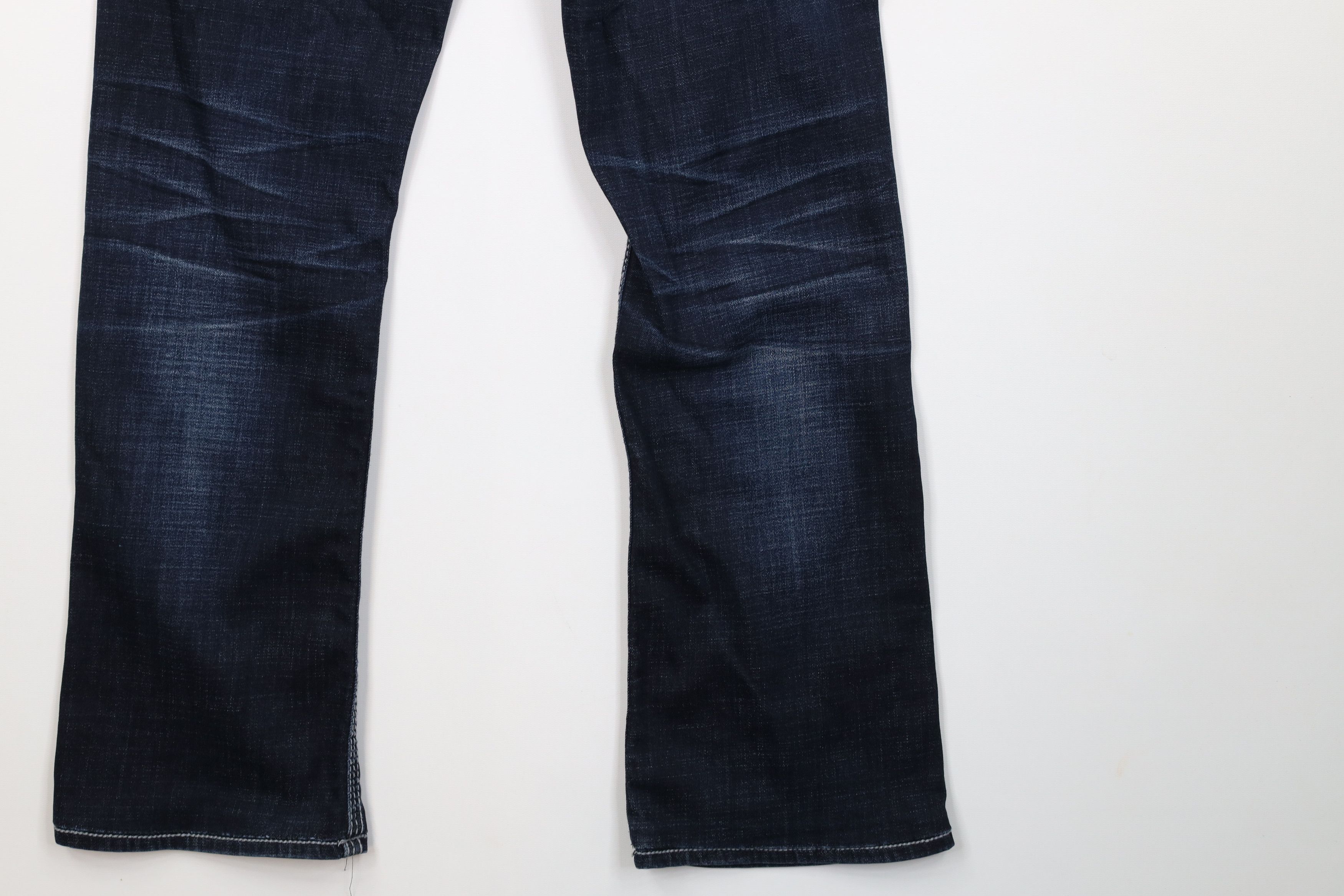 Vintage Buckle BKE Thick Stitch Stretch Bootleg Denim Jeans Blue Size 27" / US 4 / IT 40 - 11 Thumbnail