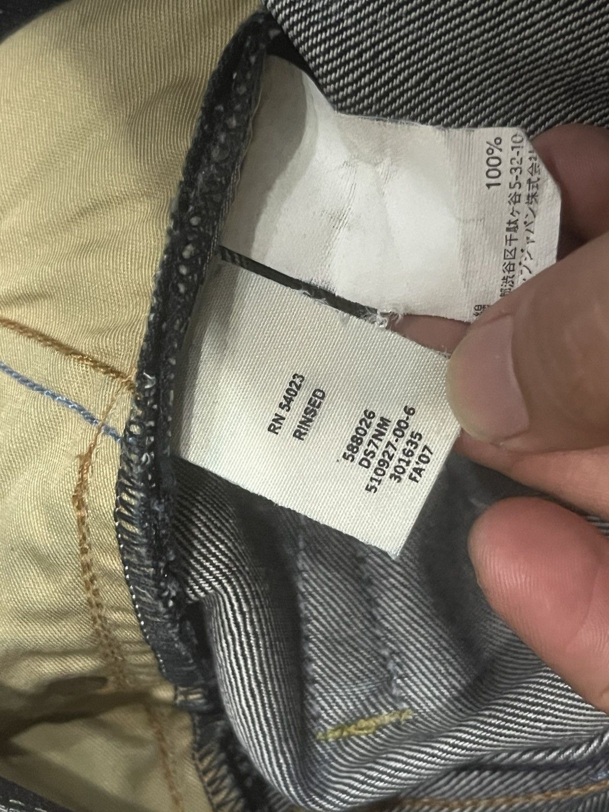 Tornado Mart Gap 1969 Dark Blue Whisker Washed Slim Boot Cut Jeans Size US 30 / EU 46 - 18 Thumbnail