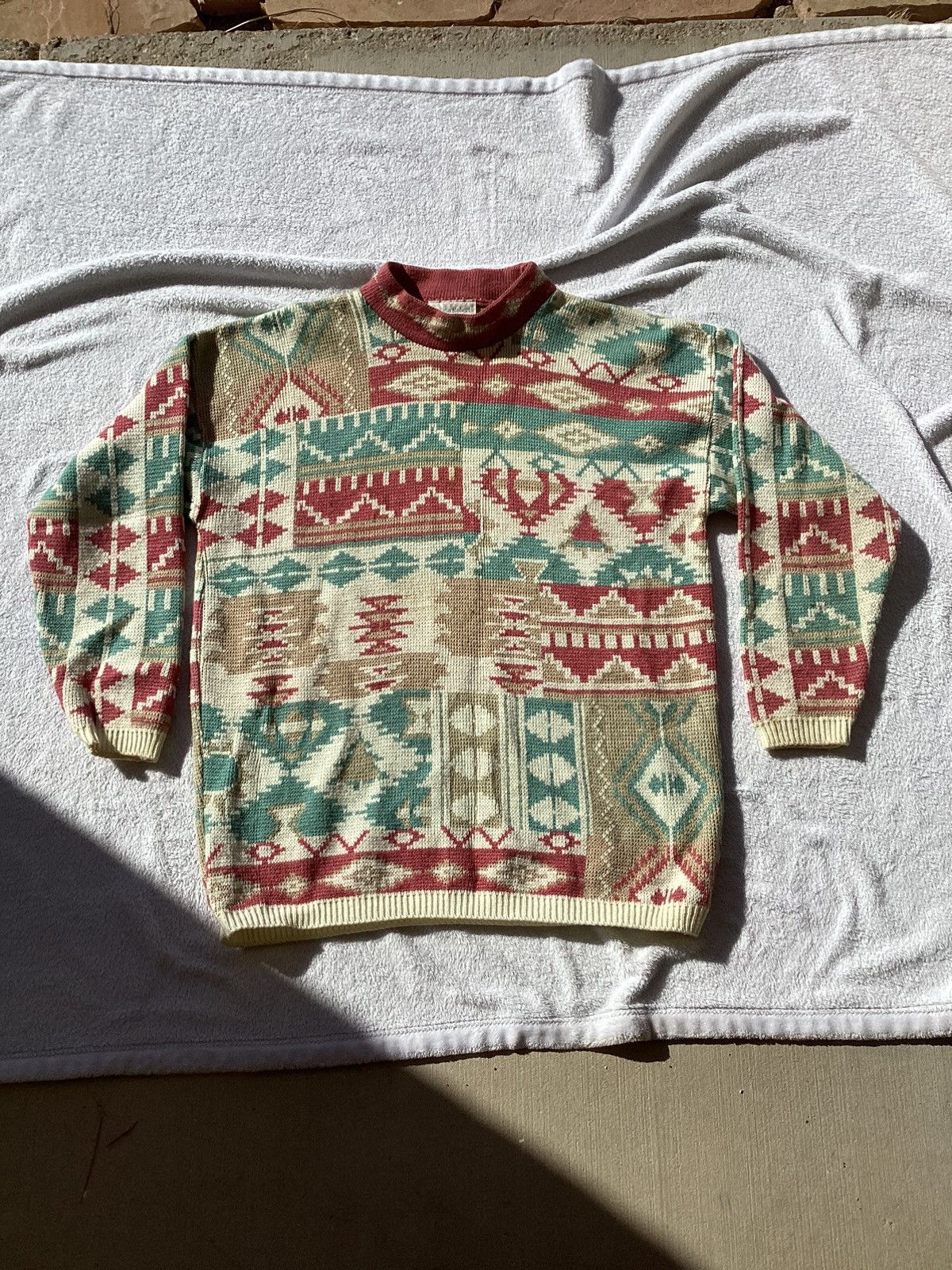 Other × Vintage Vintage Jessica Roberts native/tribal AOP sweatshirt Size L / US 10 / IT 46 - 1 Thumbnail