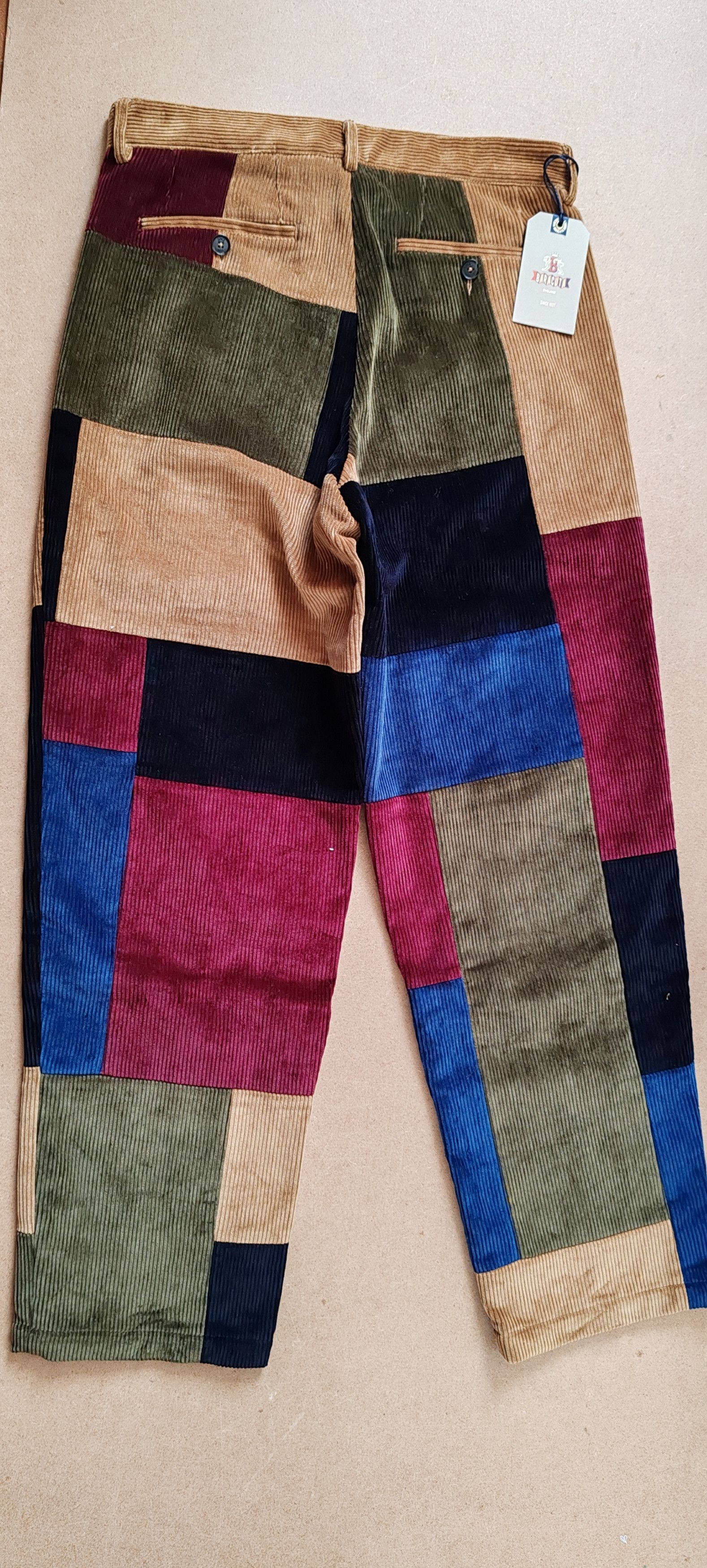Baracuta Noah X Baracuta Double-Pleat Patchwork Corduroy Tg:32 Size US 32 / EU 48 - 2 Thumbnail
