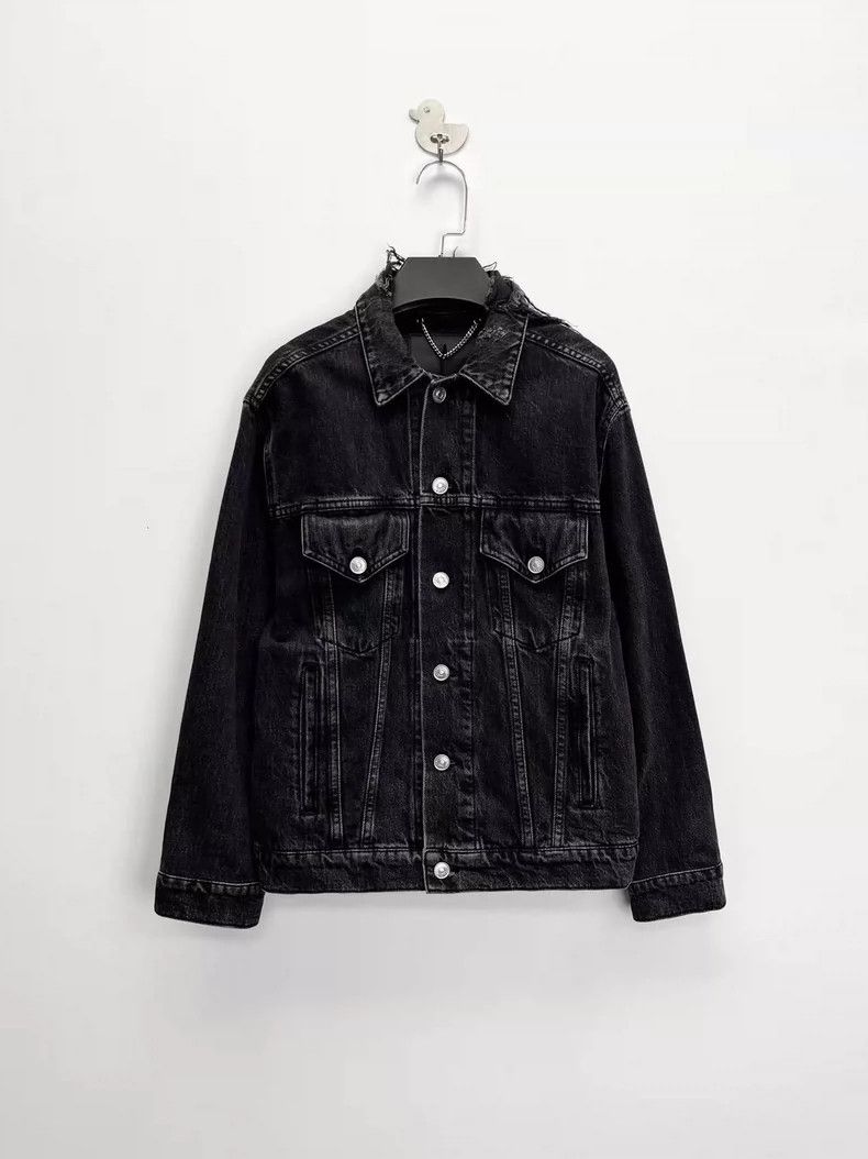 Balenciaga Balenciaga Washed black do old damage back embroidered sin Size US S / EU 44-46 / 1 - 2 Thumbnail