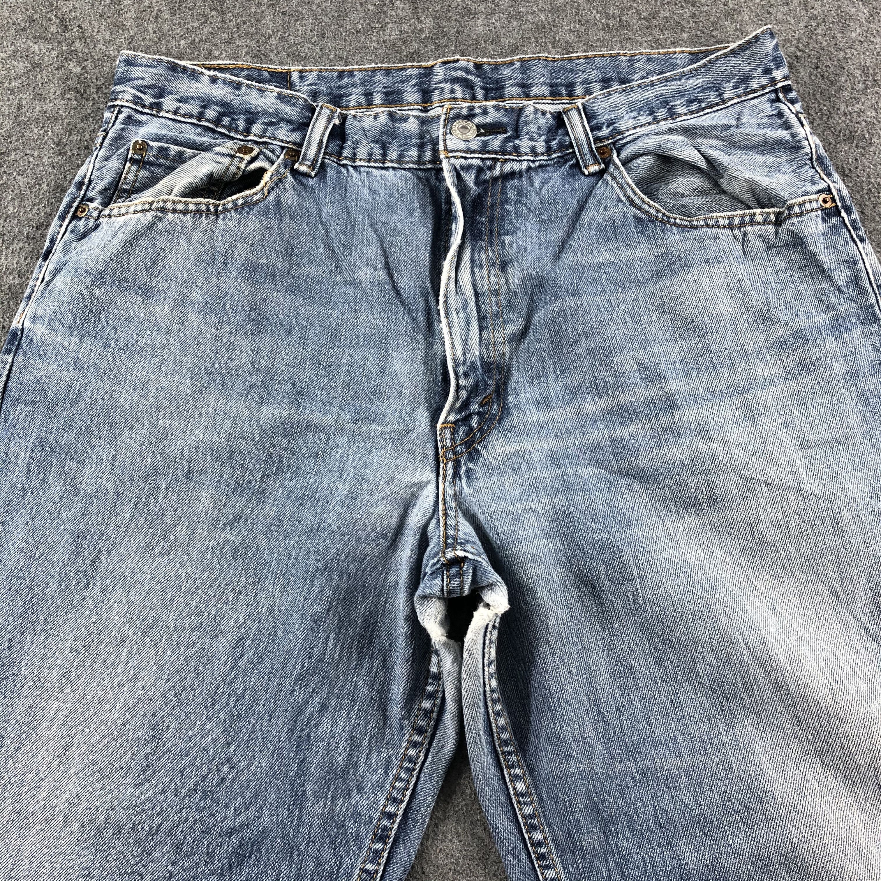 Levi's Vintage Blue Wash Levis 550 Jeans-J2563 Size US 35 - 3 Thumbnail