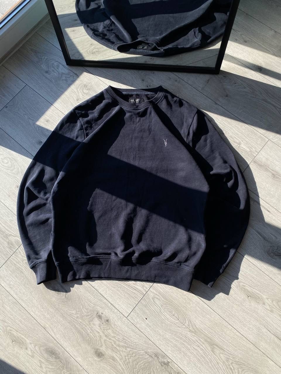 Vintage Allsaints Black Logo Sweatshirt Y2K M