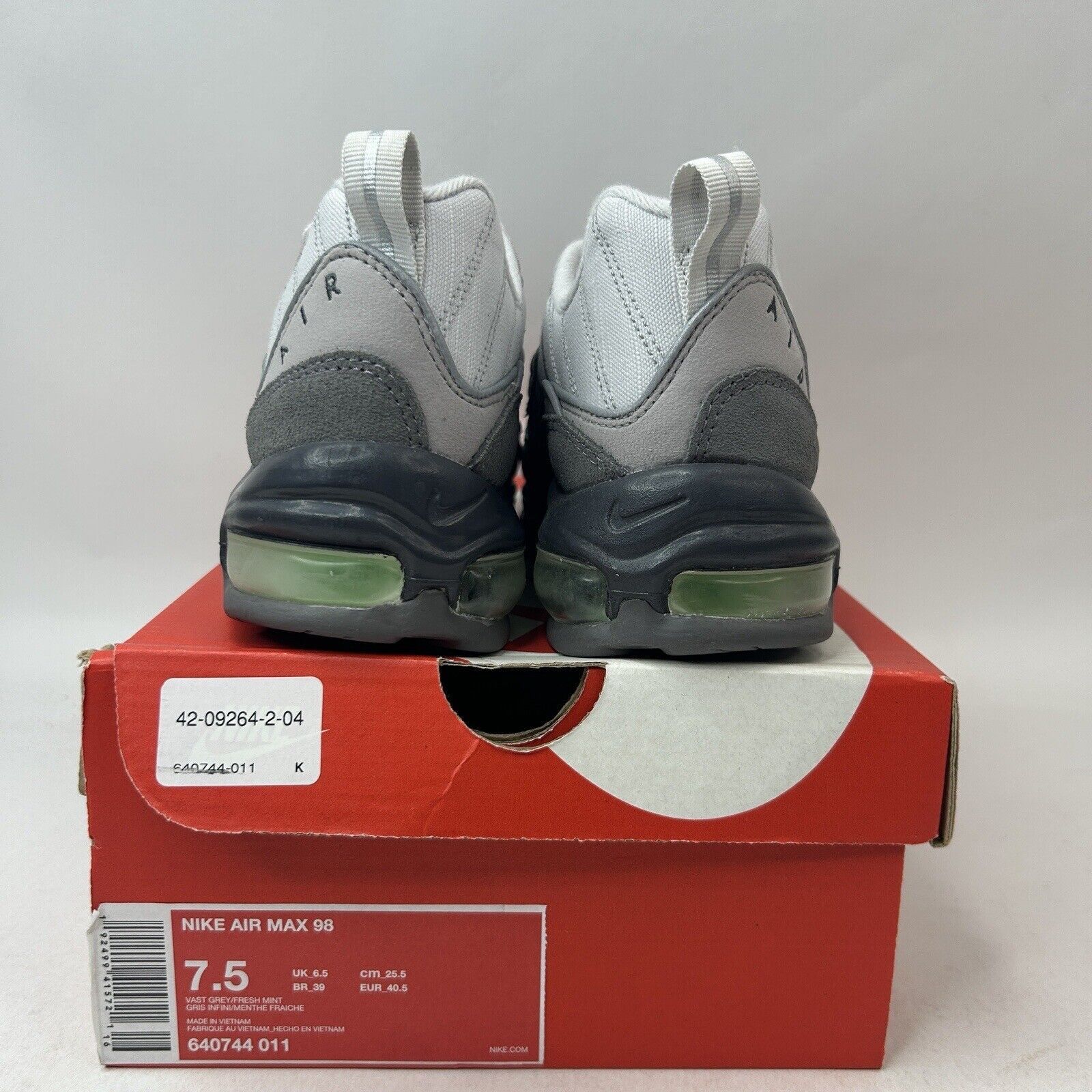 Nike Nike Air Max 98 “Vast Grey Fresh Mint Green” 2024 Size US 7.5 / EU 40-41 - 4 Thumbnail