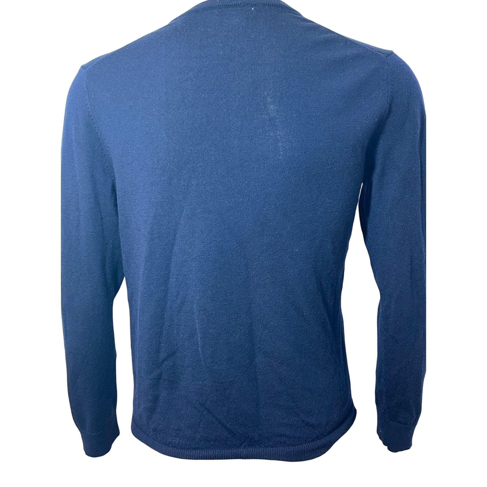Gap Gap Men’s Sweater M Navy Blue Vintage Long Sleeve V-Neck Cla Size US M / EU 48-50 / 2 - 2 Thumbnail