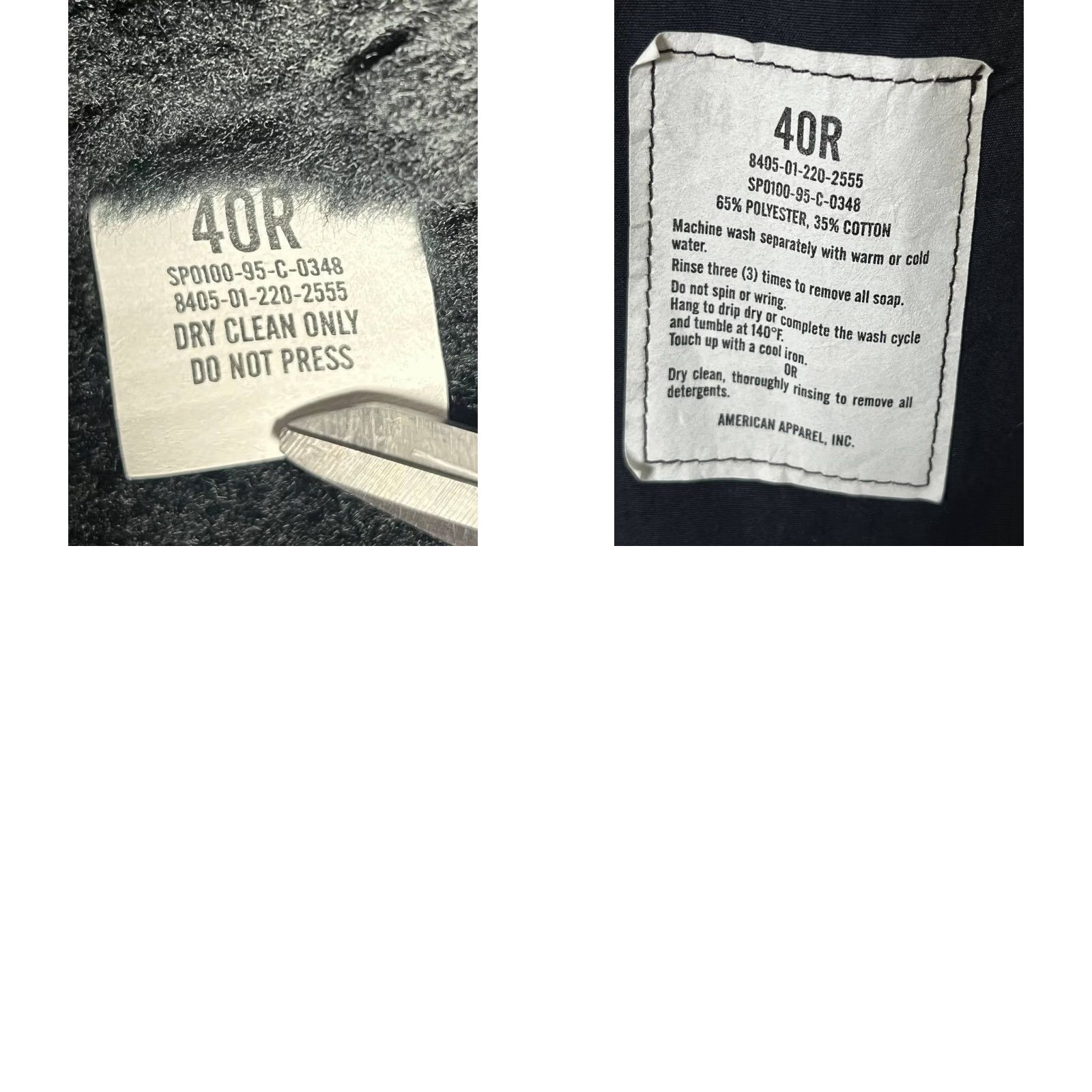 American Apparel VINTAGE American Apparel Trench Coat Mens 40R Dark Blue Water Repellent All Weather Polyester Lined Removable Liner Button Zipper Pockets Size US XXS / EU 40 - 9 Thumbnail