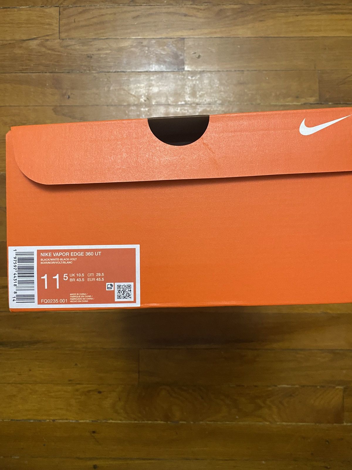 Nike Size 11.5 - Nike Vapor Edge 360 Untouchable Black Men’s Size US 11.5 / EU 44-45 - 10 Thumbnail
