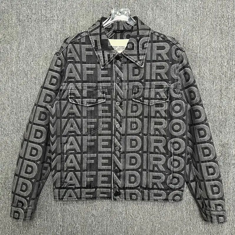 Fendi Fendi Black Cotton Men's Jacket 0089 Size US L / EU 52-54 / 3 - 1 Thumbnail