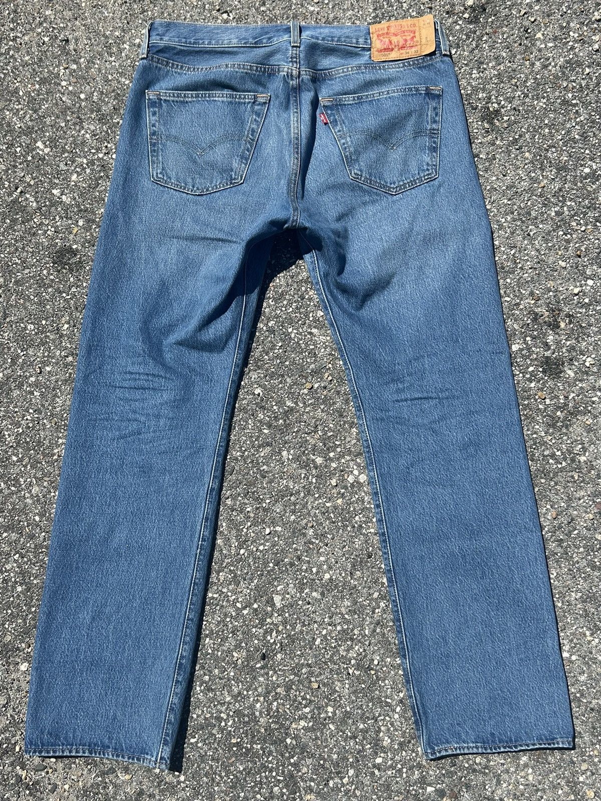 Levi's Levi’s Blue Distressed 501’s Size US 34 / EU 50 - 2 Thumbnail