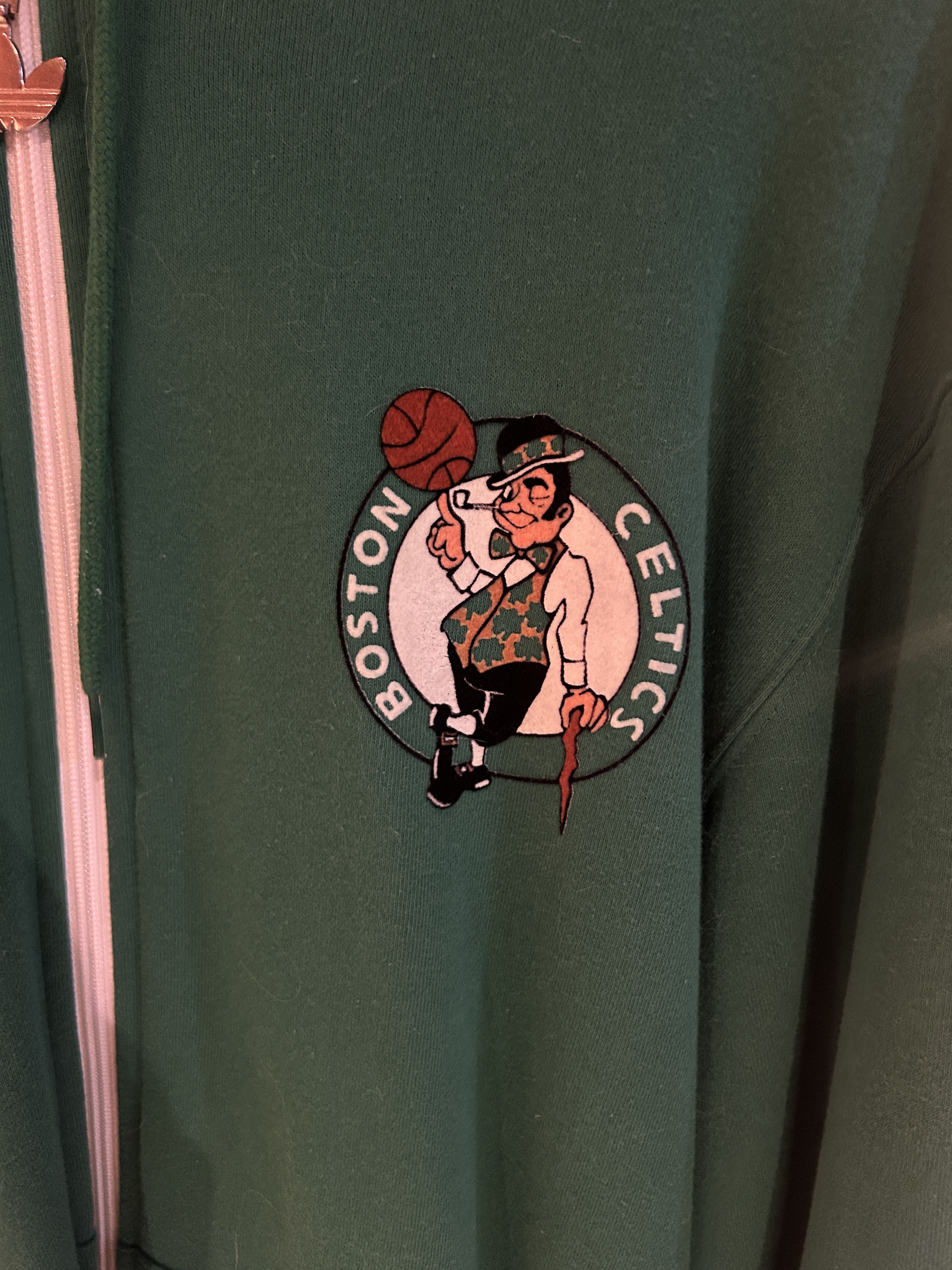 Adidas Vintage Adidas Boston Celtics full-zip hoodie Size US M / EU 48-50 / 2 - 2 Thumbnail