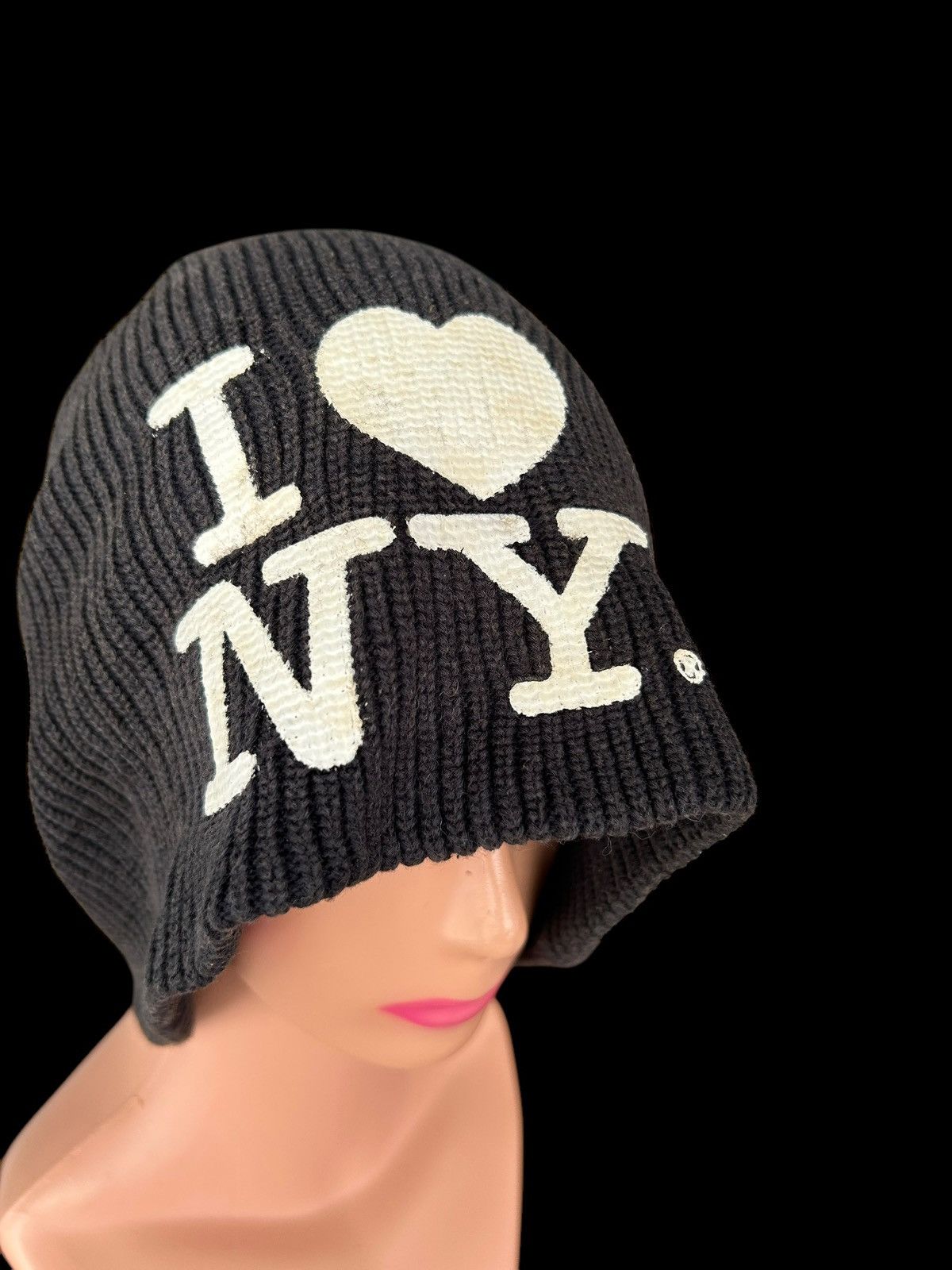 Japanese Brand × Kapital × Vintage I ❤️ NY SUNFADED BIG BEANIE HATS Size ONE SIZE - 6 Thumbnail