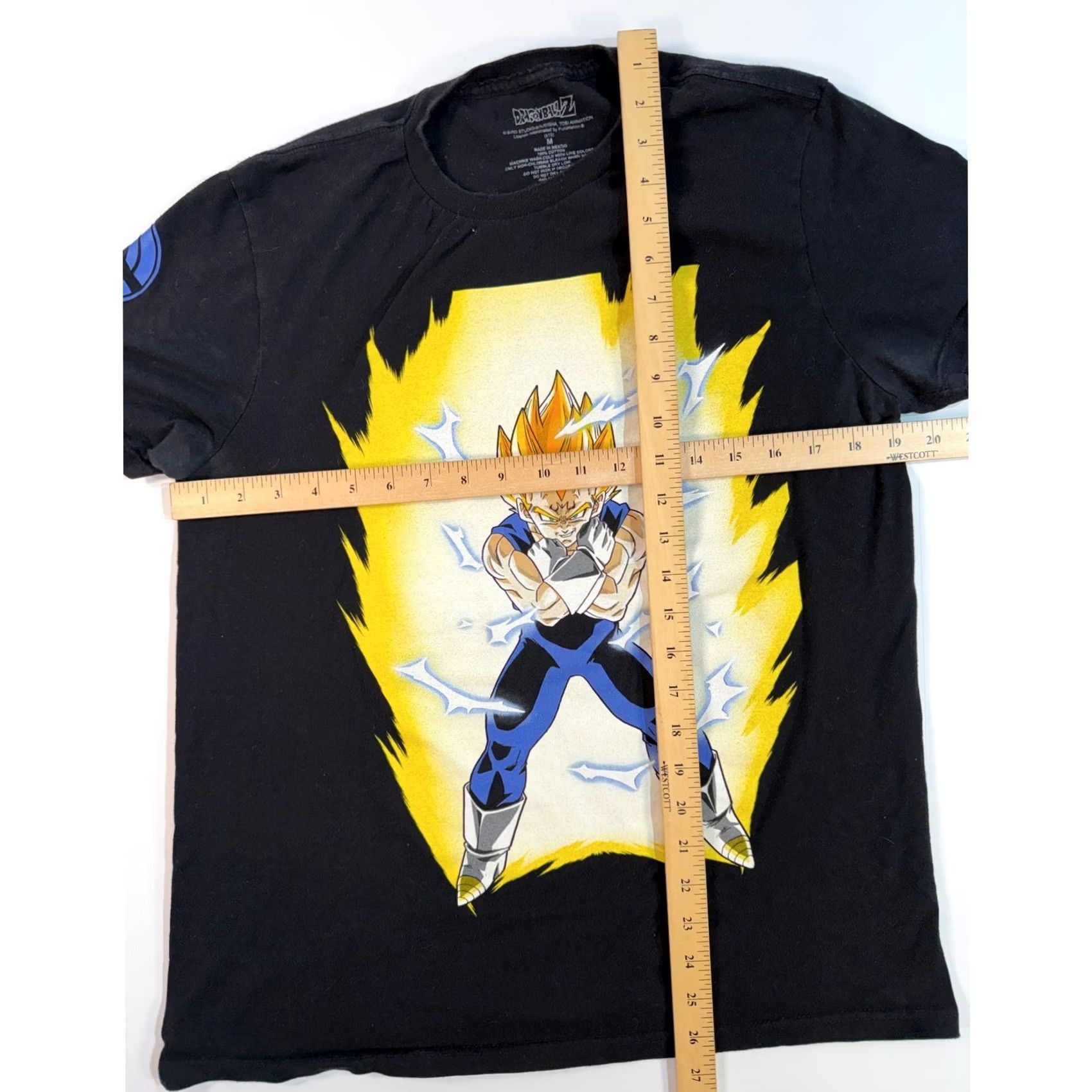 Vintage Dragon Ball Z T-Shirt Black Mens Medium Vegeta Majin Super Saiyan Graphic DBZ Size US M / EU 48-50 / 2 - 4 Thumbnail