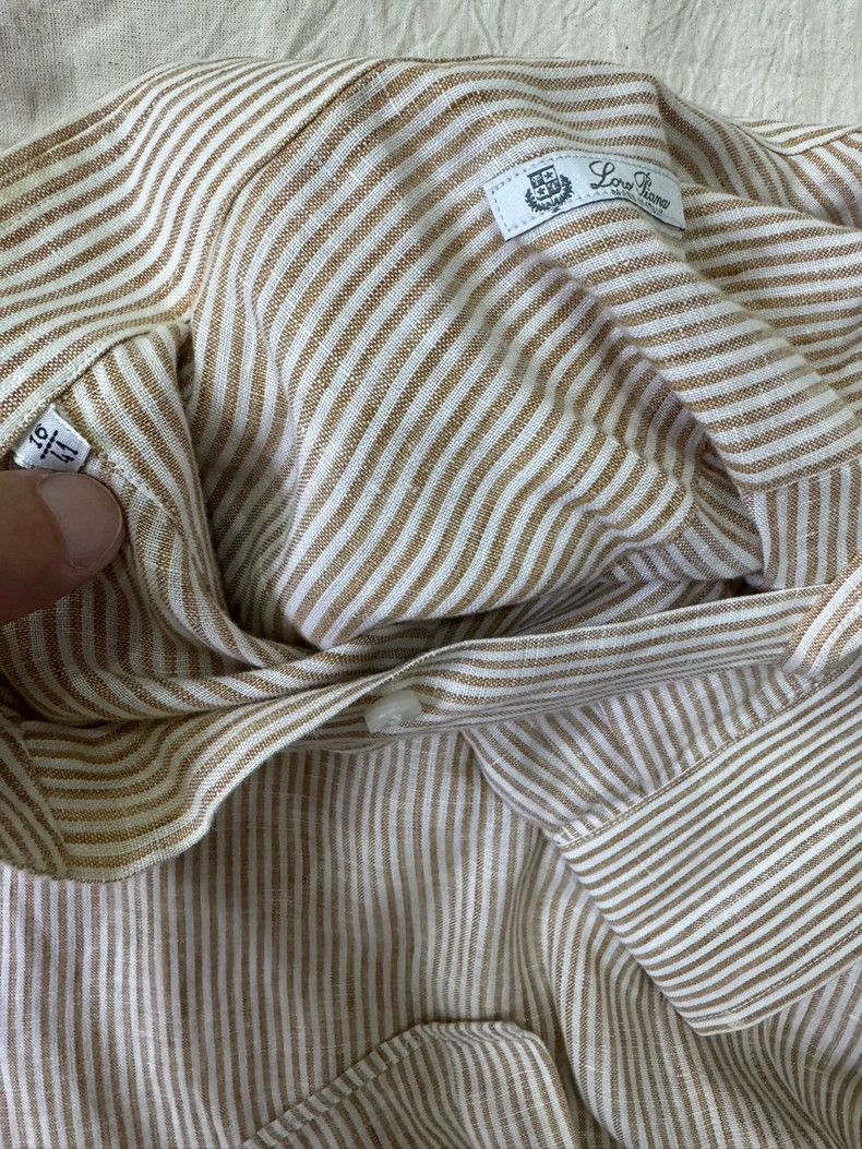 Loro Piana LORO PIANA Linen shirt Size L / US 10 / IT 46 - 3 Thumbnail