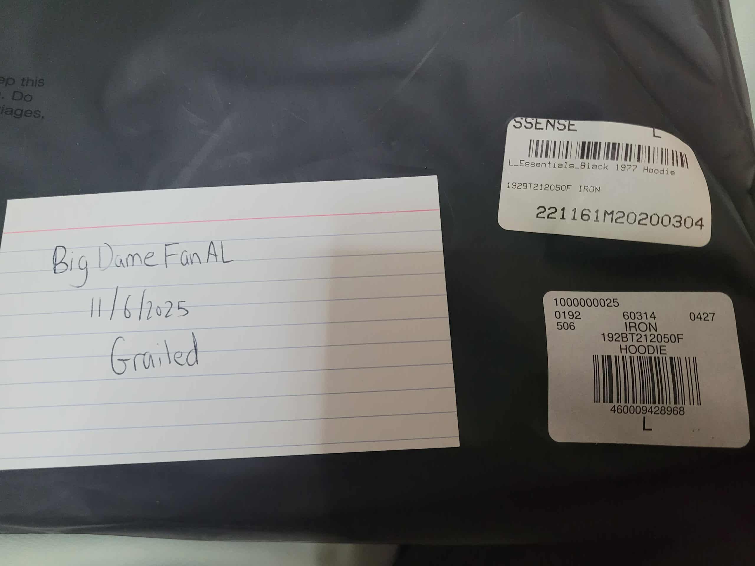 Fear of God size L Fear of God Essentials 1977 Hoodie Iron Size US L / EU 52-54 / 3 - 13 Thumbnail