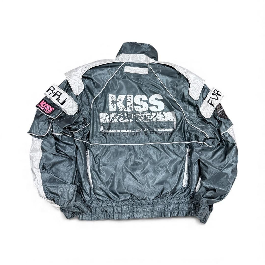 KISS VTG💥Kiss Racing Team Ridding Jacket Sport Specialist Motor Size US L / EU 52-54 / 3 - 14 Thumbnail