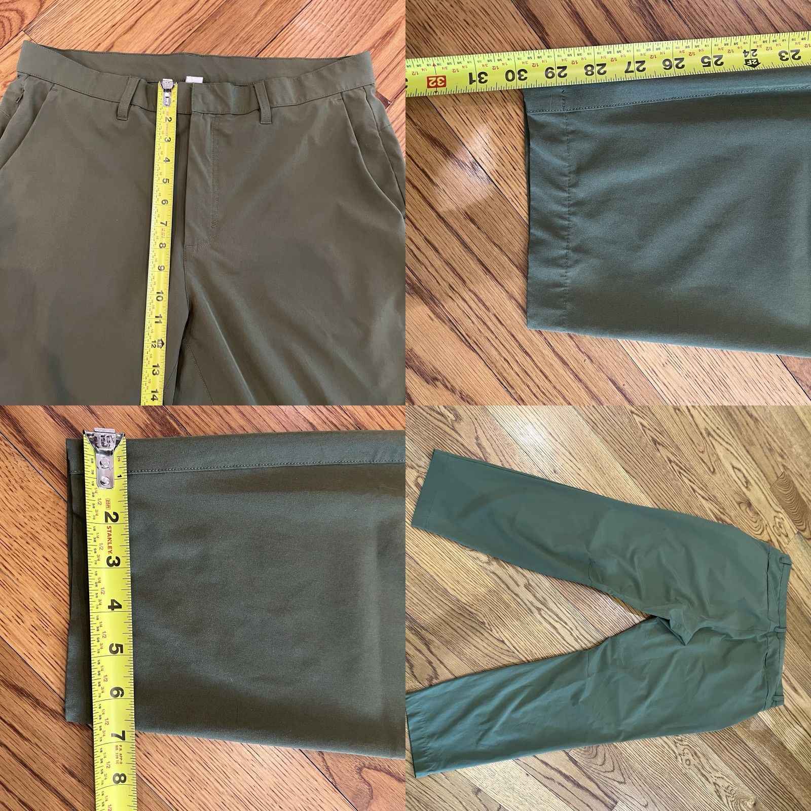 Fabletics VINTAGE Fabletics Men’s Pants Chino Jogger 34x30 Green Slim Fit Casual Travel Size US 34 / EU 50 - 8 Thumbnail