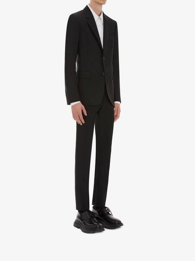 Alexander McQueen o1srvl11e0226 Wool Mohair Jacket In Black Size US XL / EU 56 / 4 - 3 Thumbnail