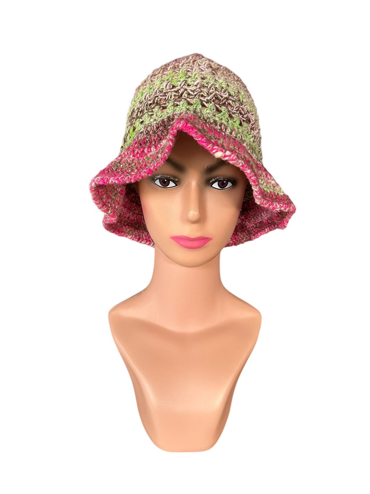 Japanese Brand × Kapital × Vintage Crochet Knitted handmade Bucket Hats Size ONE SIZE - 5 Thumbnail