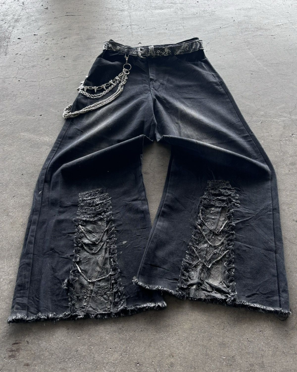 If Six Was Nine × Japanese Brand × Le Grande Bleu (L.G.B.) Ifsixwasnine Lgb Style Washed Blue Flared Denim Pants Size US 27 - 1 Thumbnail