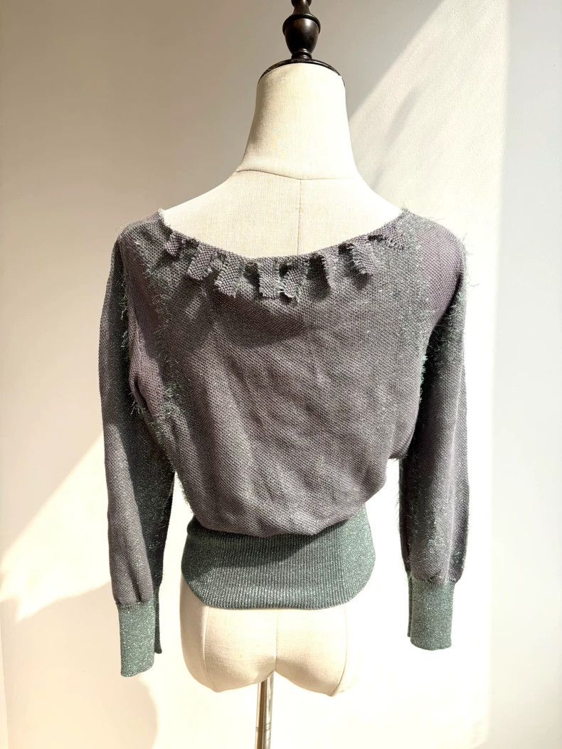 Vivienne Westwood Vivienne Westwood Gray light chime knit sweater Size M / US 6-8 / IT 42-44 - 4 Thumbnail