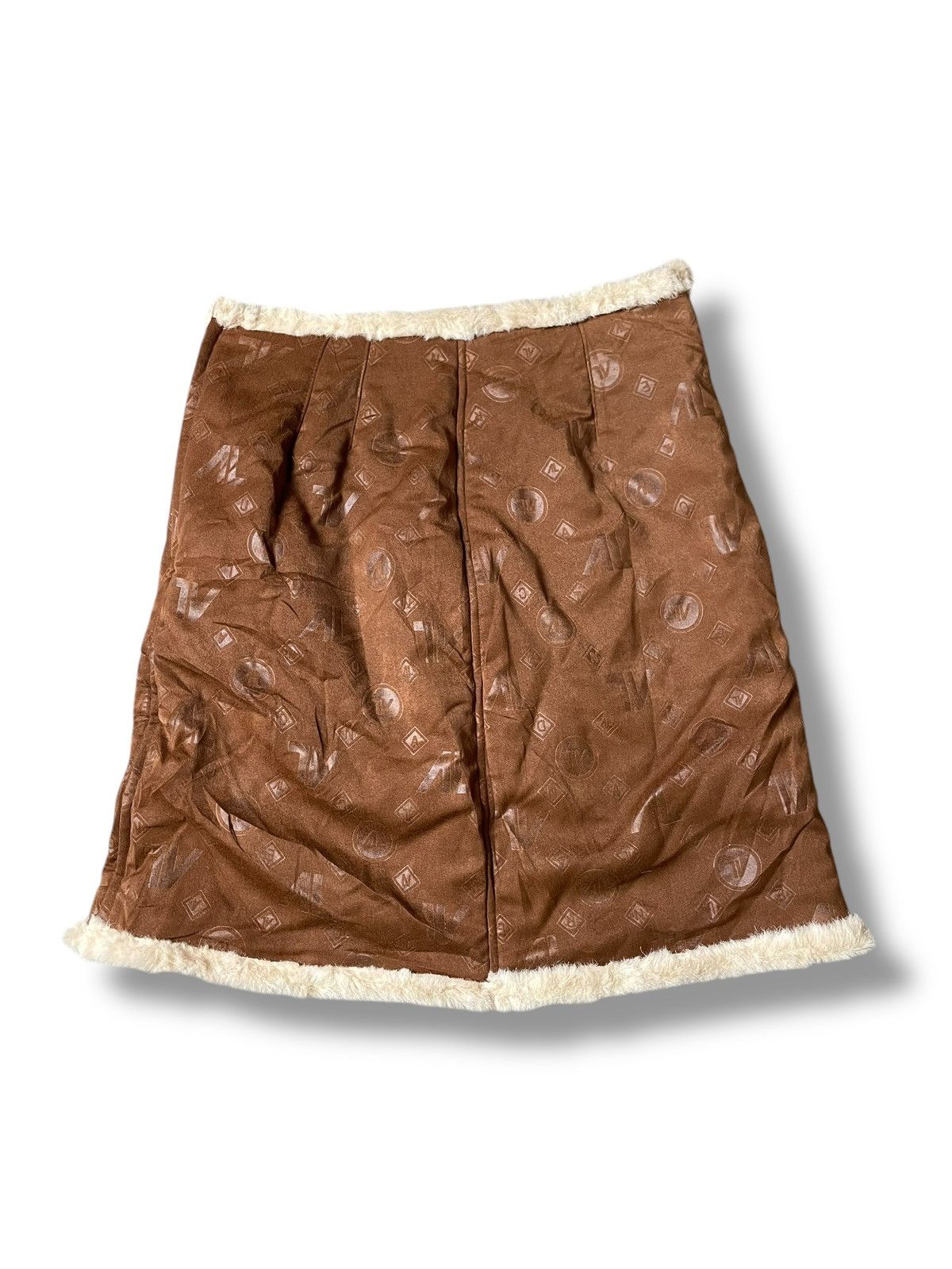 Andreluciano × Designer × Vintage Vintage ANDRELUCIANO Leather Suede Mini Skirt (93) Size 27" / US 4 / IT 40 - 1 Thumbnail